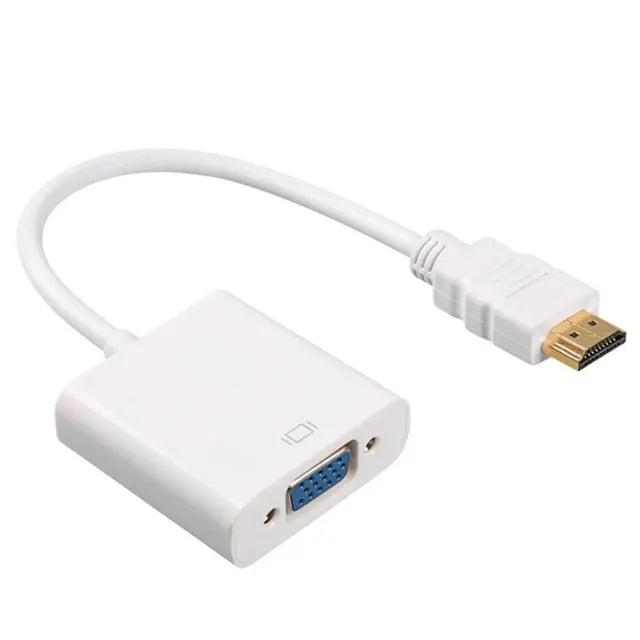 High Speed HDMI To VGA Adapter HDTV A Male To VGA Female Converter HDMI Scaler Video Cable Cord Converter For PC Laptop