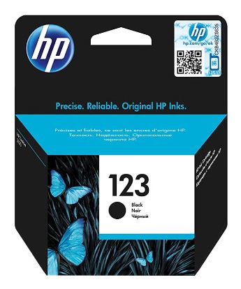 HP 123 Black Original ink Advantage Cartridge - F6V17AE 123